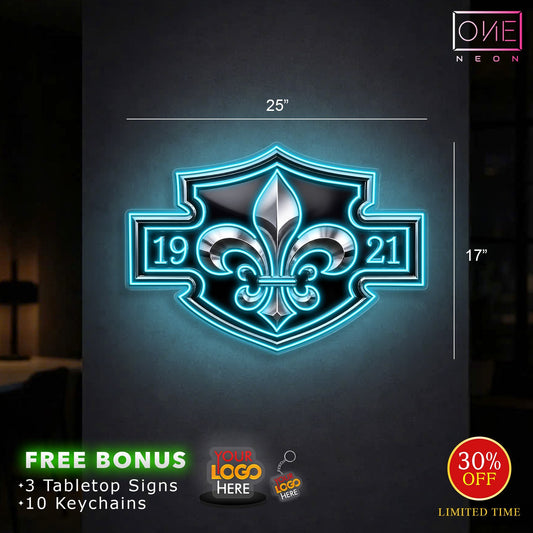 Enseigne néon LED œuvre d'art Tatoueur