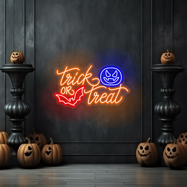 Enseigne LED Néon "Joyeux Halloween"