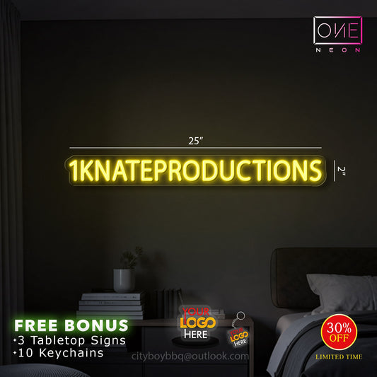 1KNATEPRODUCTIONS| LED Neon Sign