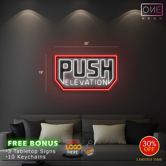 PUSH ELEVATION | LED Neon Sign