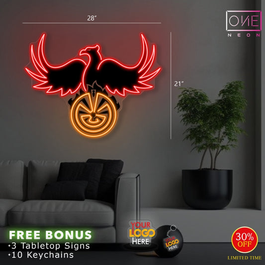 Enseigne néon LED œuvre d'art Tatoueur