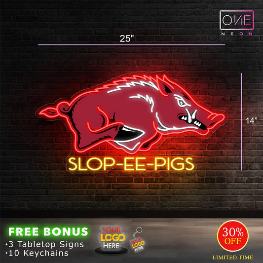 SLOP-EE-PIGS | LED Neon Sign