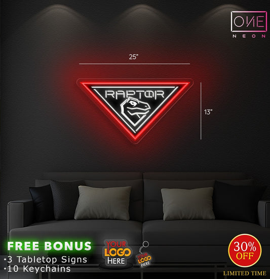 Raptor logo| LED Neon Sign