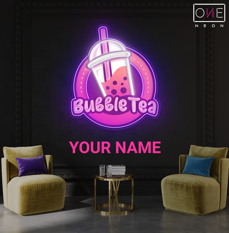 Enseigne néon LED Bubble Tea Delight