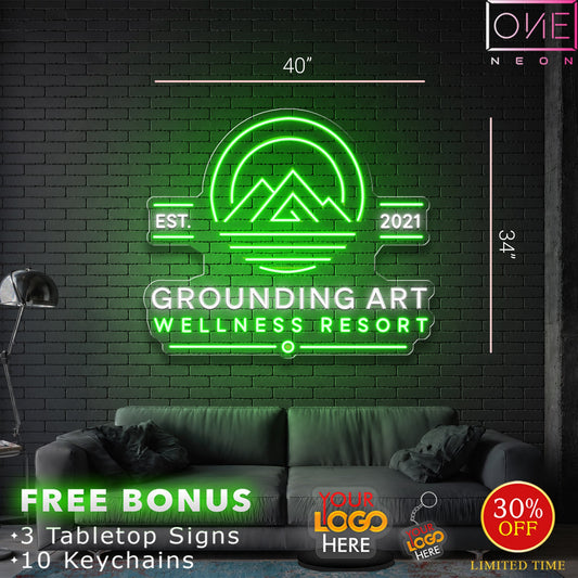 GROUNDING ART WELLNESS RESORT | LED Neon Sign