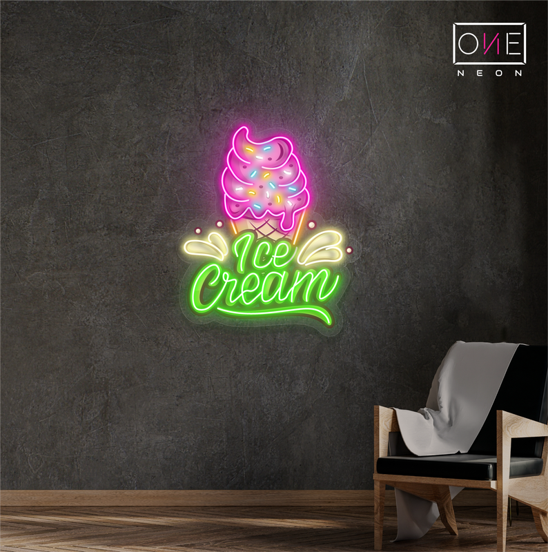 Enseigne Néon LED "Crème Glacée"