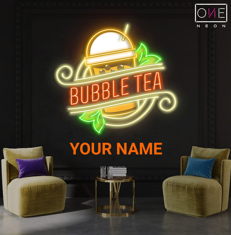 Enseigne Néon LED "Bubble Tea"