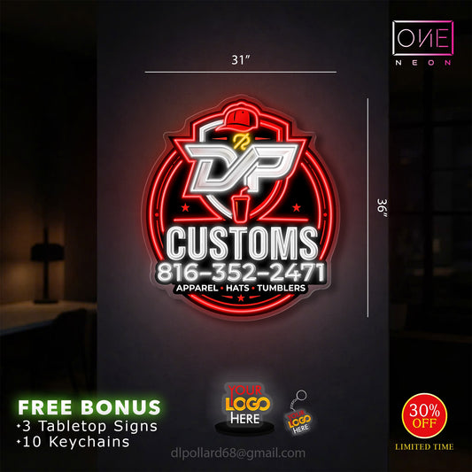 DP CUSTOMS| LED Neon Sign (standard option)
