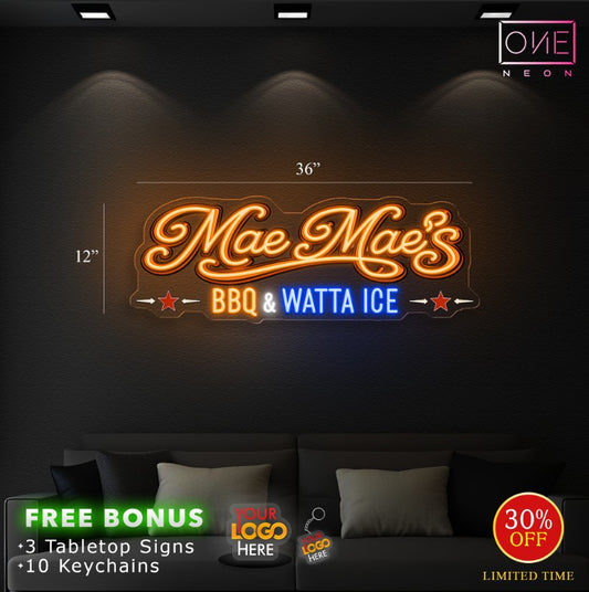 Mae Mae's | LED Neon Sign