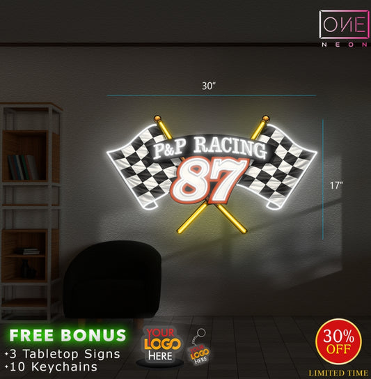 P&P Racing 87 | LED Neon Sign