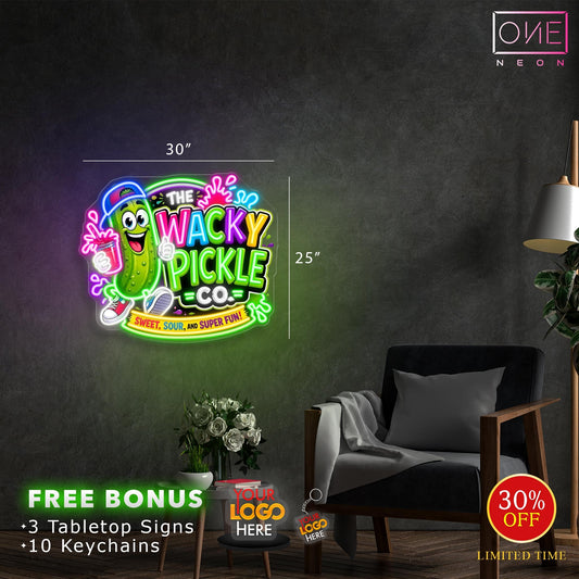 THE WACKY PICKLE CO. | LED Neon Sign