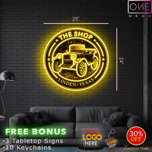 THE SHOP | LED Neon Sign (2 signs)