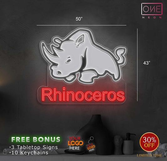 Rhinoceros | LED Neon Sign (Outdoor)