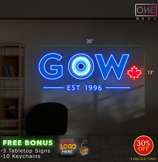 GOW est 1996| LED Neon Sign
