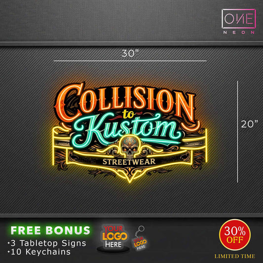 Collision to Kustom | LED Neon Sign