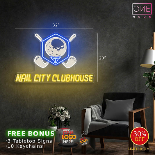 NAIL CITY CLUBHOUSE | LED Neon Sign (Copy)
