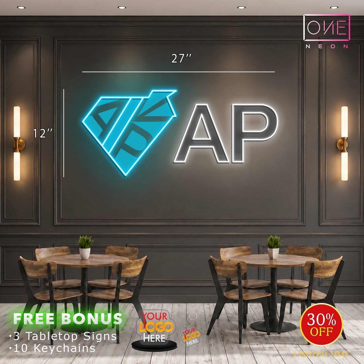 AP logo | LED Neon Sign