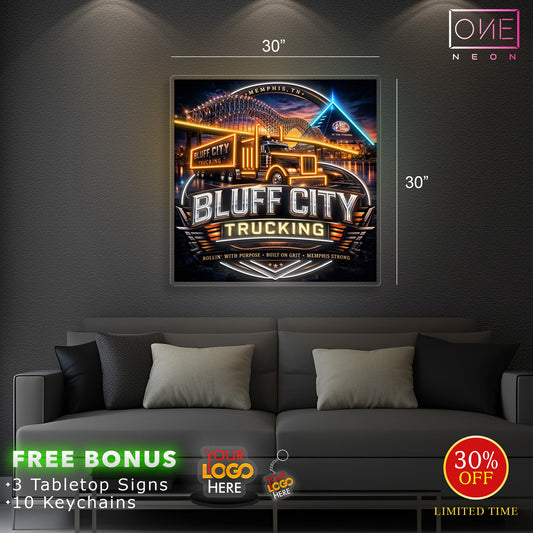 BLUFF CITY TRACKING | LED Neon Sign