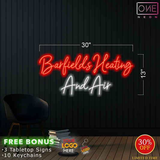 Barfield's Heating and Air | LED Neon Sign