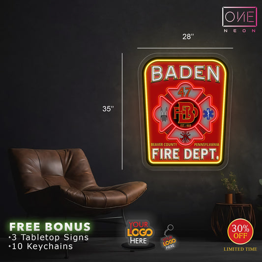 Enseigne néon LED œuvre d'art Tatoueur