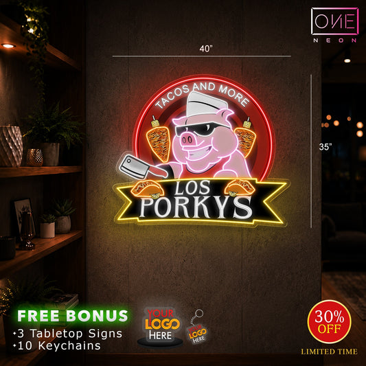 LOS PORKYS | LED Neon Sign