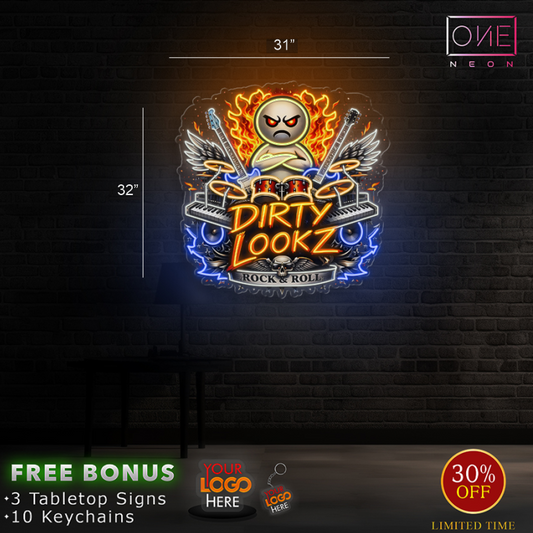 Dirty looks logo | LED Neon Sign