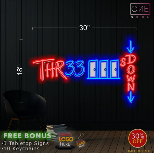 THR33 | LED Neon Sign