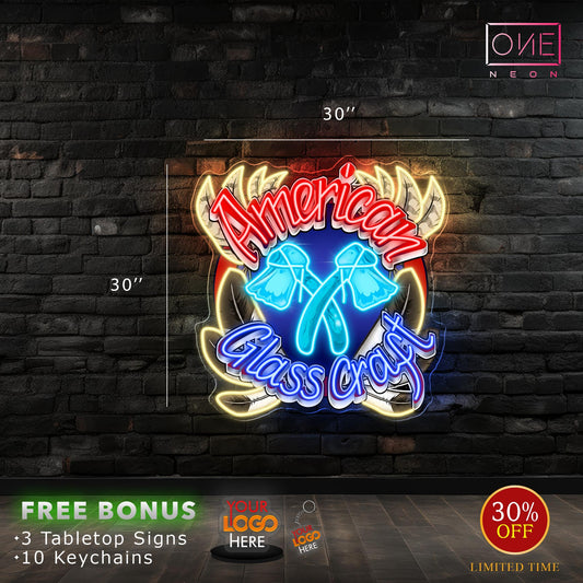 Enseigne néon LED œuvre d'art Tatoueur