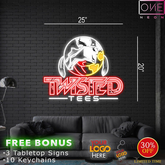 Twisted Tees | LED Neon Sign