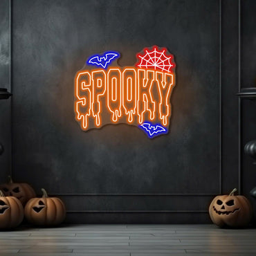 Enseigne néon LED Halloween effrayante