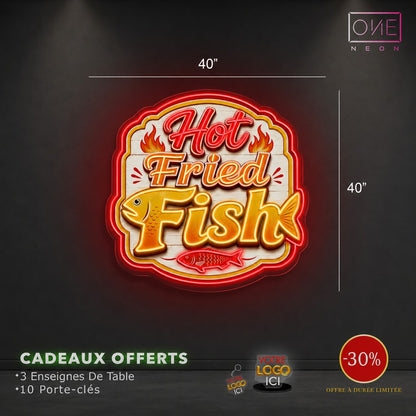 HOT FRIED FISH| LED Neon Sign