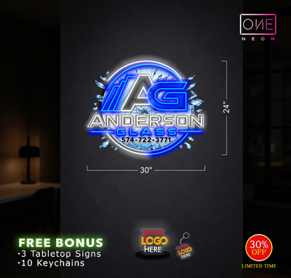 AG logo | LED Neon Sign