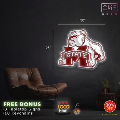 Enseigne néon LED œuvre d'art Tatoueur