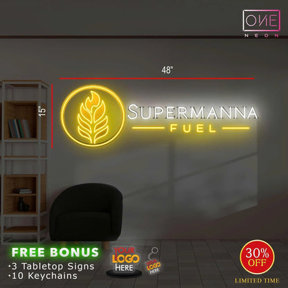 SUPERMANNA FUEL | LED Neon Sign