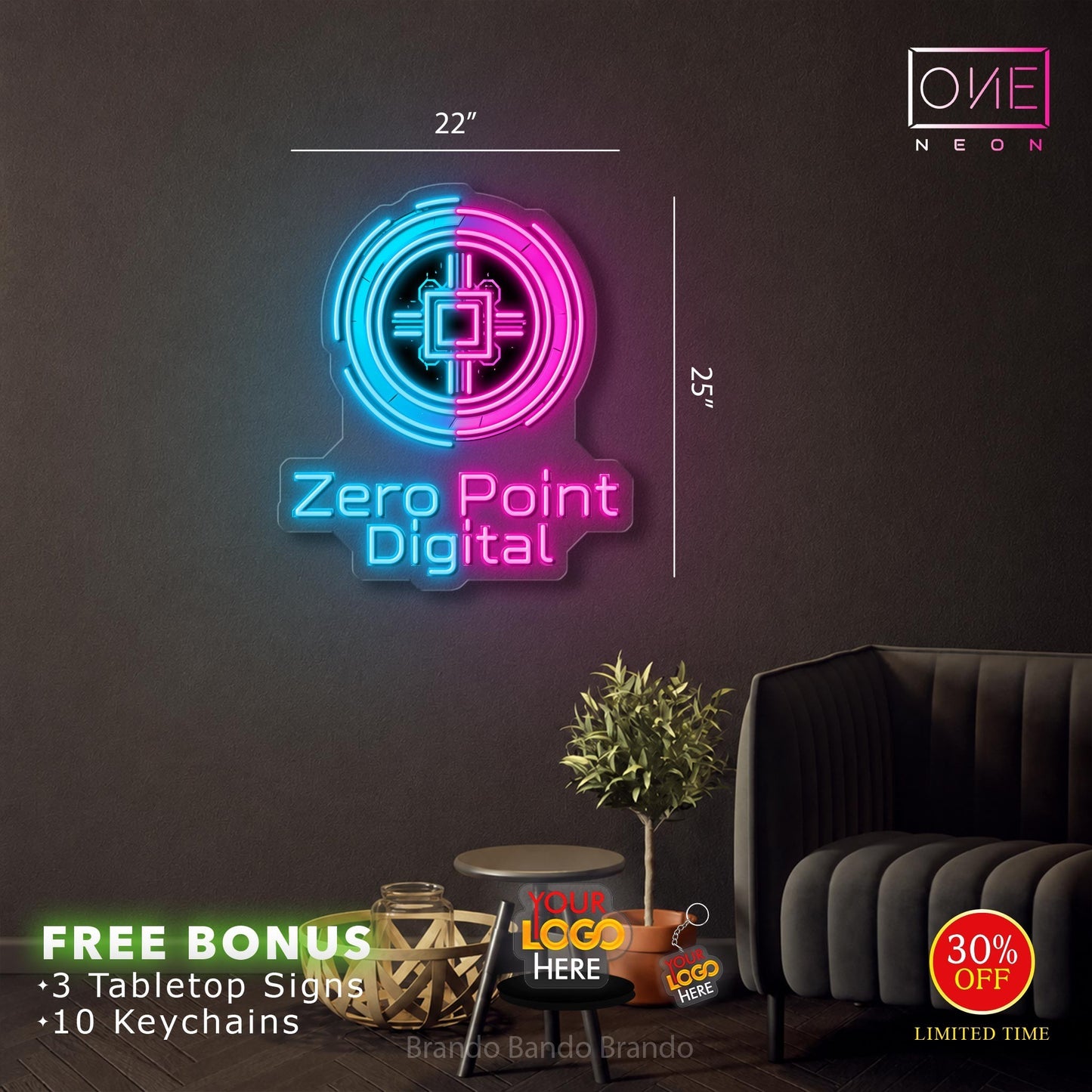 Random Tandrum & Zero Point Digital | 2 LED Neon Signs