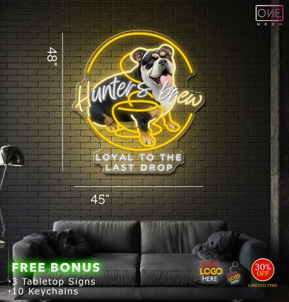 Hunter's brew  LOYAL TO THE LAST DROP | LED Neon Sign (2 signs)