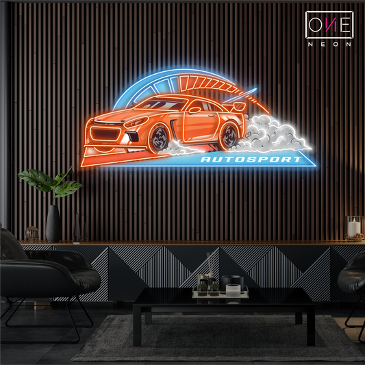 Enseigne néon LED murale « Speed Racer »