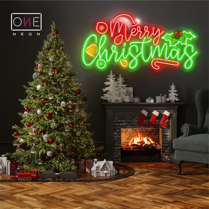 Enseigne au néon LED « Joyeux Noël »