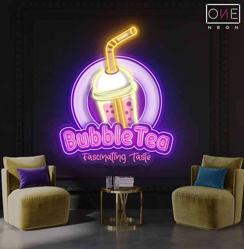 Enseigne Néon LED "Bubble Tea"
