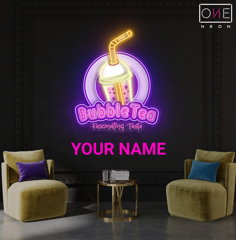Enseigne Néon LED "Bubble Tea"