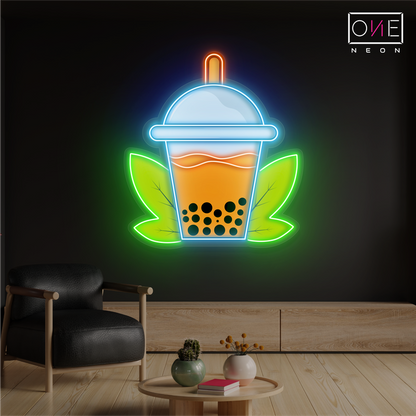 Enseigne lumineuse LED Boba Tea