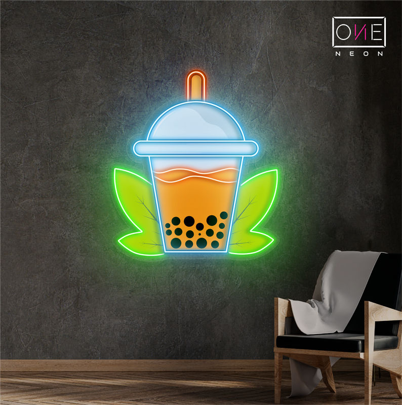 Enseigne lumineuse LED Boba Tea
