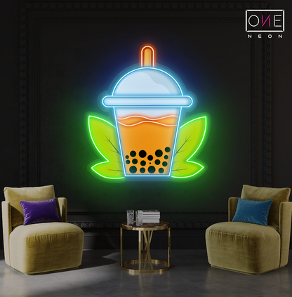 Enseigne lumineuse LED Boba Tea
