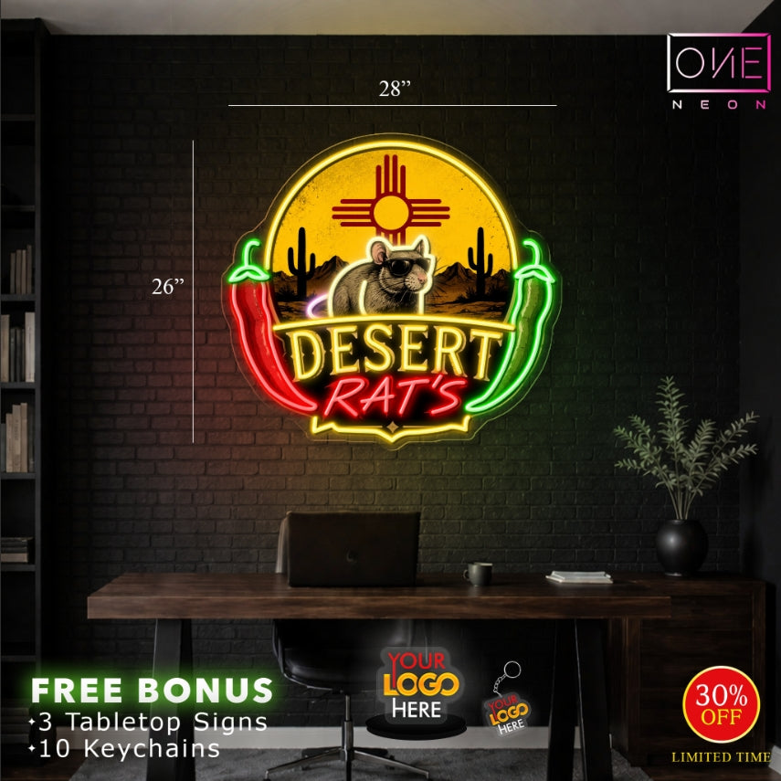 Desert Rat's | LED Neon Sign