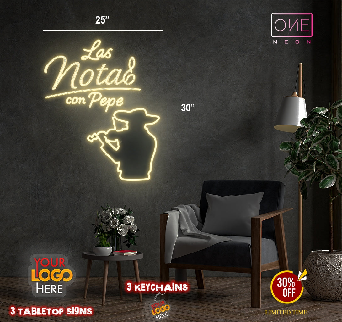 La notas con pepes | LED Neon Sign