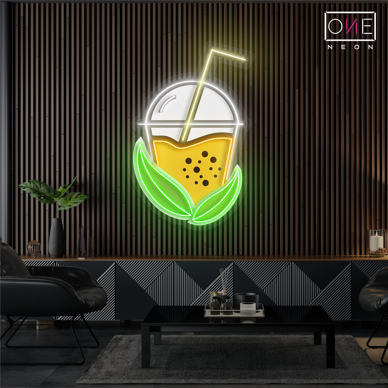 Enseigne lumineuse LED Boba Tea
