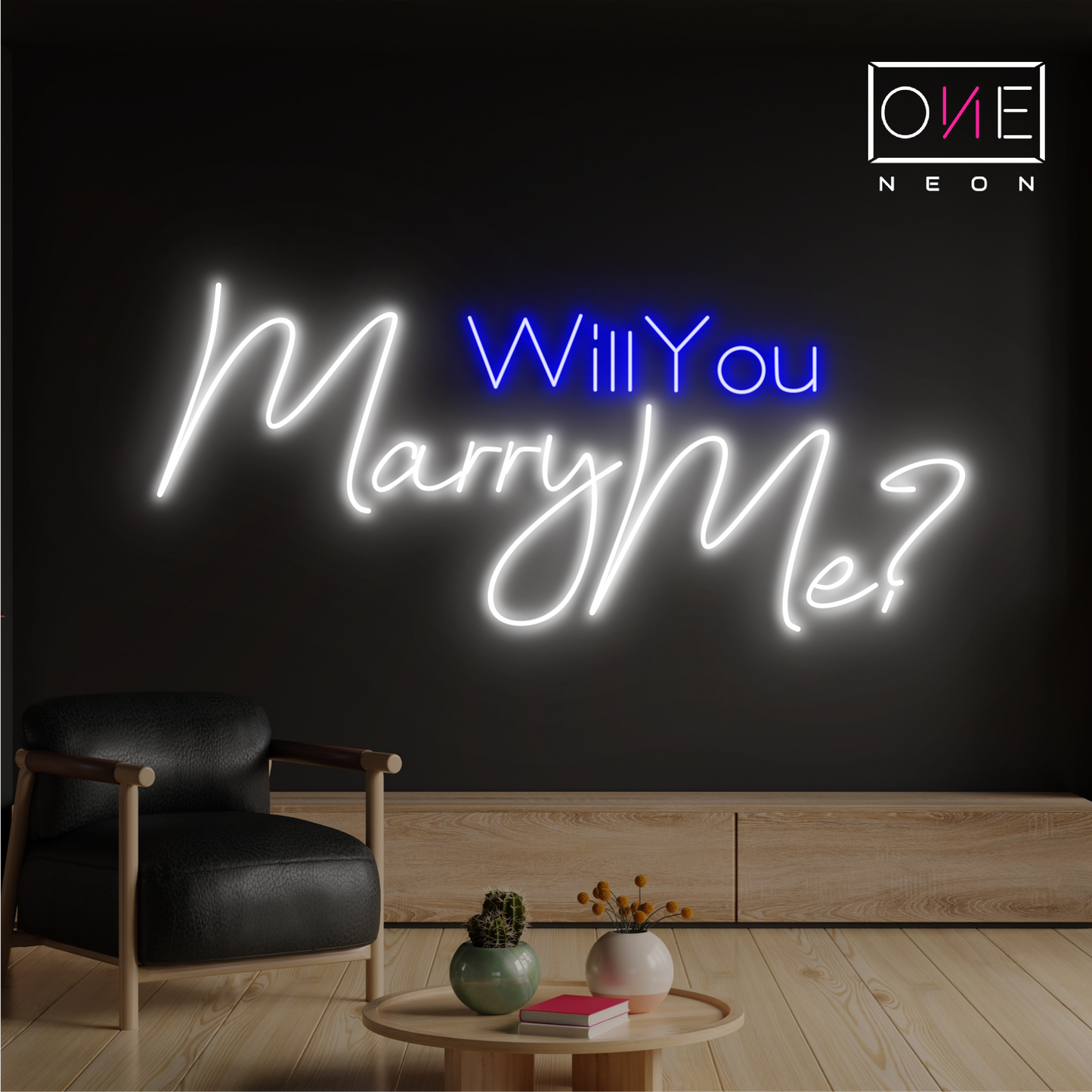 Veux-tu m'épouser ? Enseigne néon LED