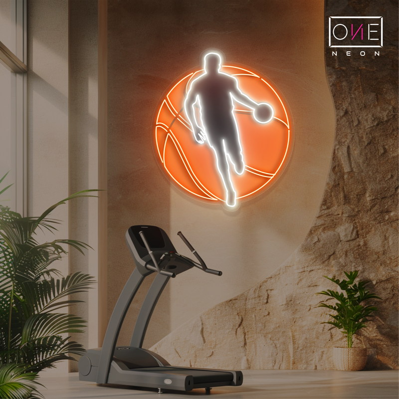 Enseigne néon LED Basket-ball
