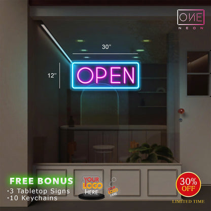 Little Villa's Kitchen + OPEN| LED Neon Sign + Box Sign (Copy)