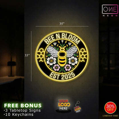 BEE N BLOOM | LED Neon Sign